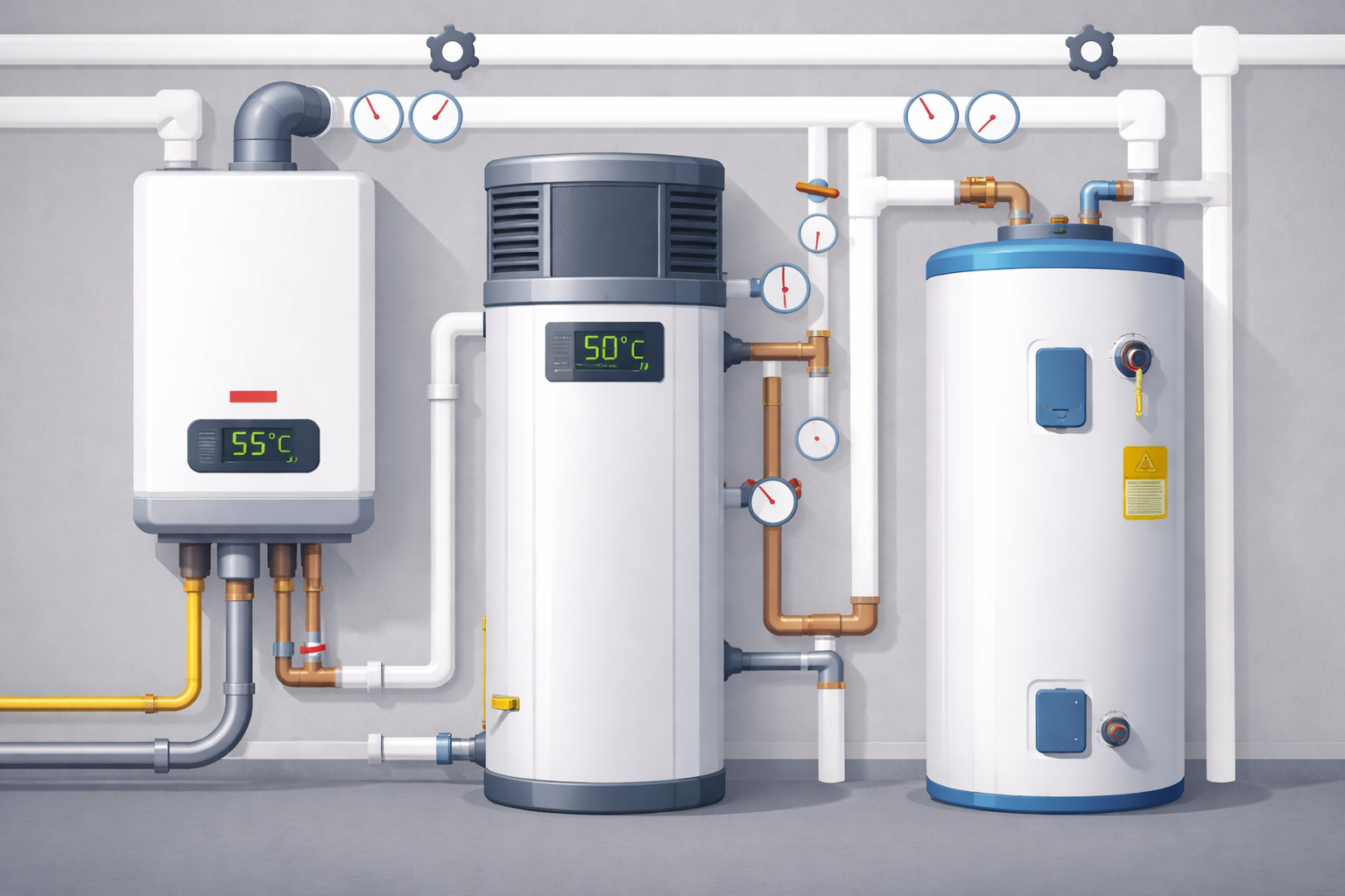 Centrale verwarming in een woning